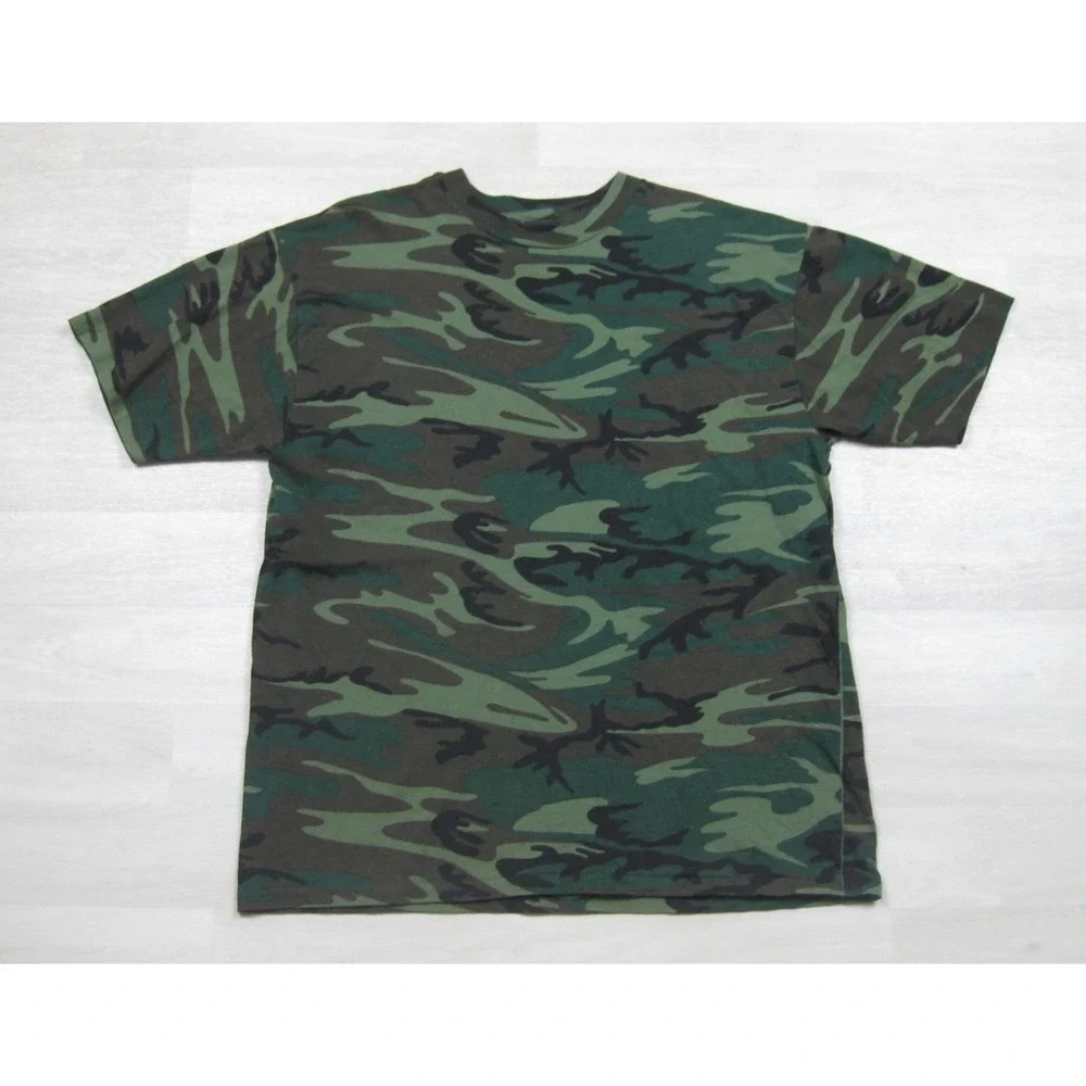 Vintage 90s Single Stitch Camo T-Shirt Men's (XL) Camouflage Outdoor Hunting USA